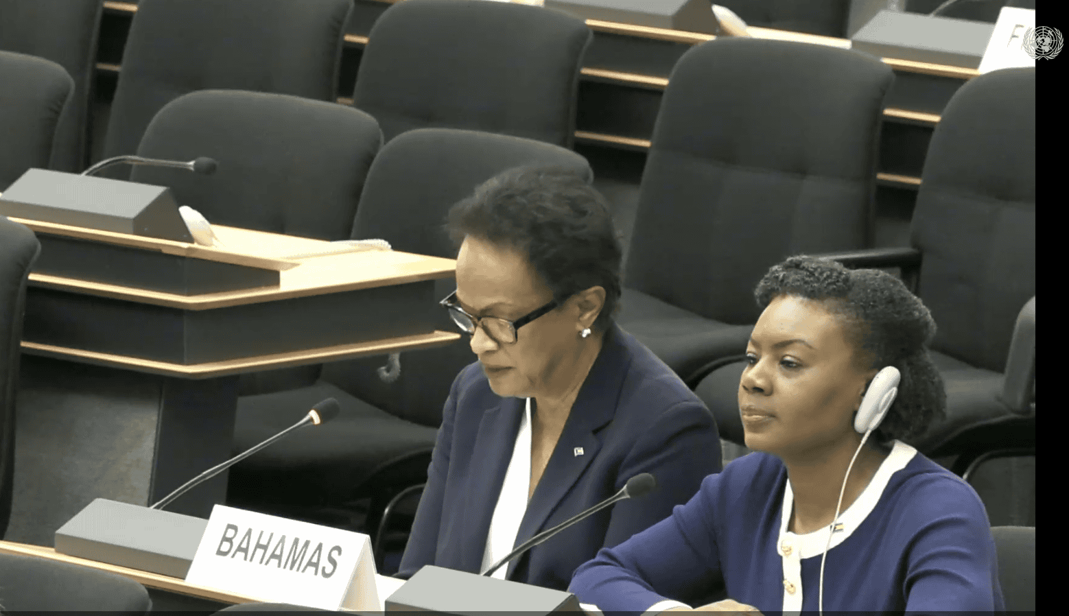 H.E. Patricia Hermanns, Permanent Representative of The Bahamas to the United Nations in Geneva, delivers a joint statement on behalf of the Core States of the Convention against Torture Initiative at the 63rd session of the Human Rights Council's Item 10 General Debate